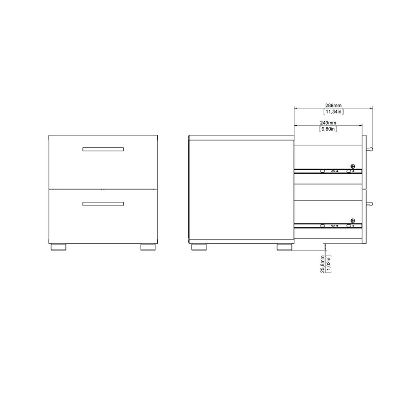 Dillw Drawer Nightstand
