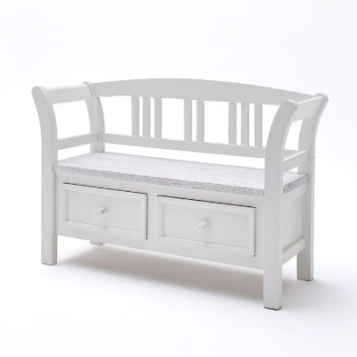 Lindsay Wood Storage Hallway Bench