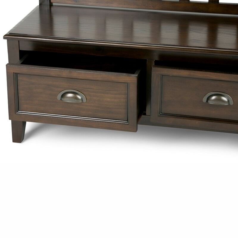 Madlin Wood Drawer Storage Bench