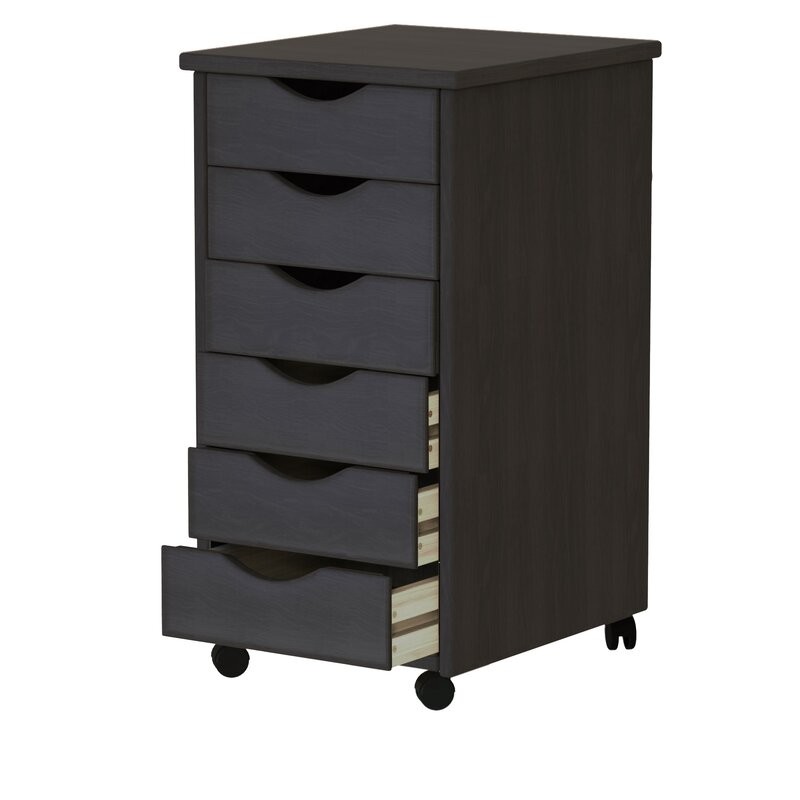 6 Drawer Rolling Storage Chest