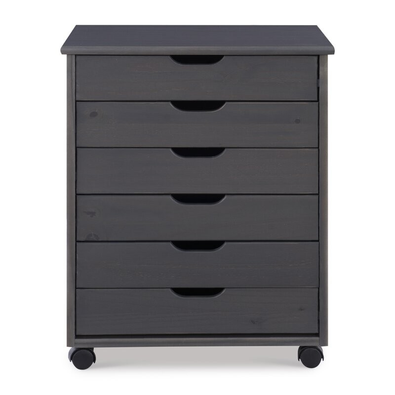 Breshay+6+Drawer+Rolling+Storage+Chest 
