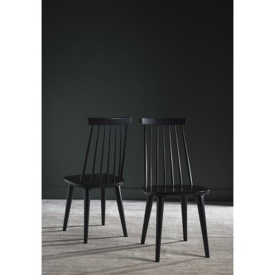 Biry Solid Wood Slat Back Arm Chair