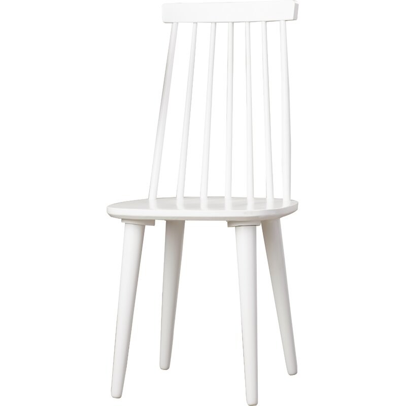 Biry Solid Wood Slat Back Arm Chair