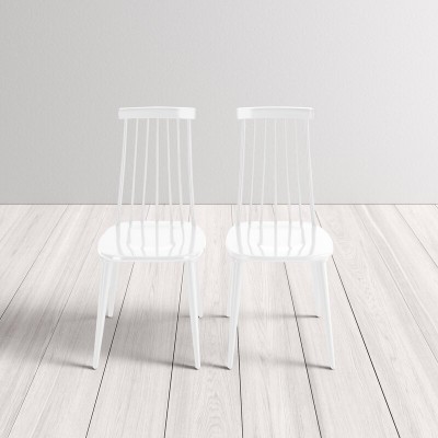 Biry Solid Wood Slat Back Arm Chair