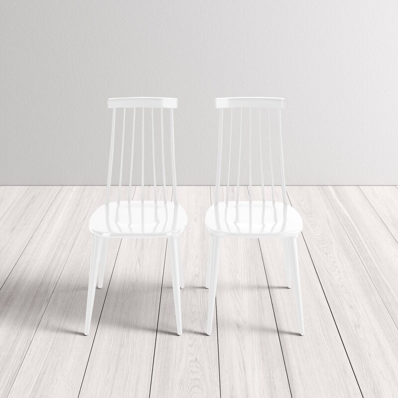 Biry Solid Wood Slat Back Arm Chair