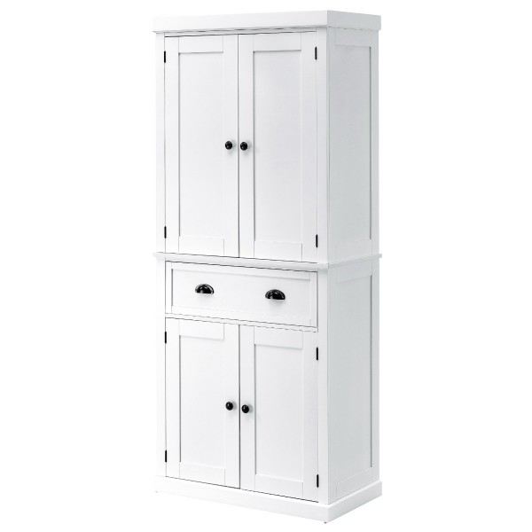 Santa Kitchen Storage Cabinet – Natural Wood with Elegant Minimal Design