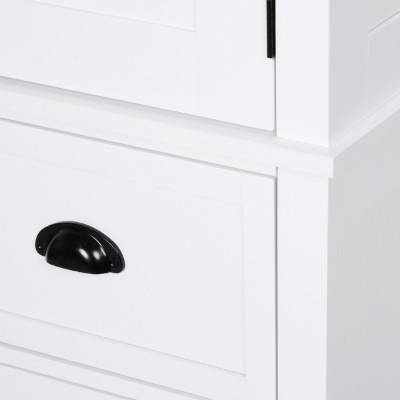 Santa Kitchen Storage Cabinet – Natural Wood with Elegant Minimal Design