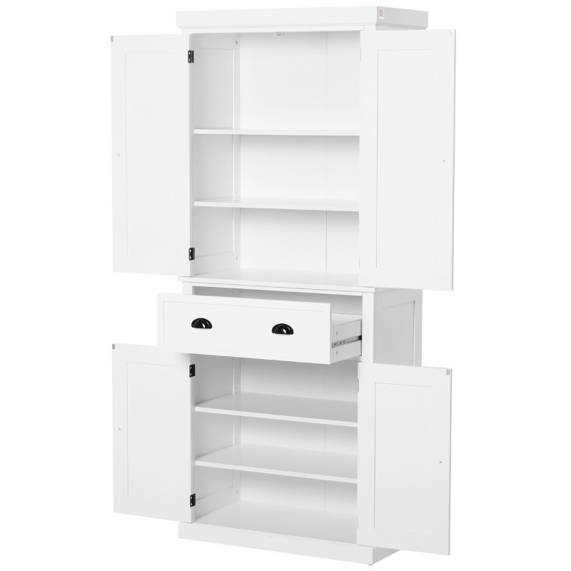 Santa Kitchen Storage Cabinet – Natural Wood with Elegant Minimal Design