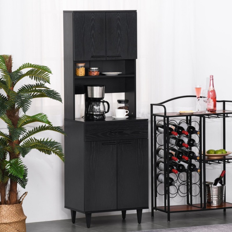 Madia – A natural wood kitchen cabinet with a luxurious modern design