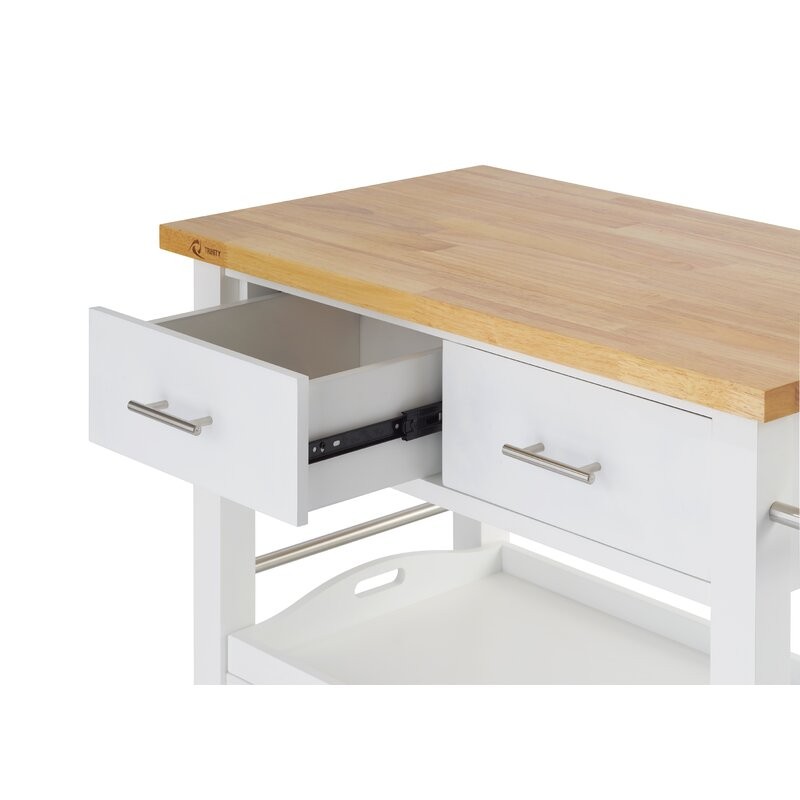Kilop - Natural Wood Kitchen Cart