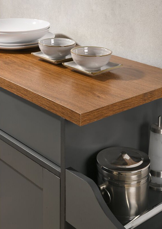 Cristi Kitchen Cart with Locking Wheels