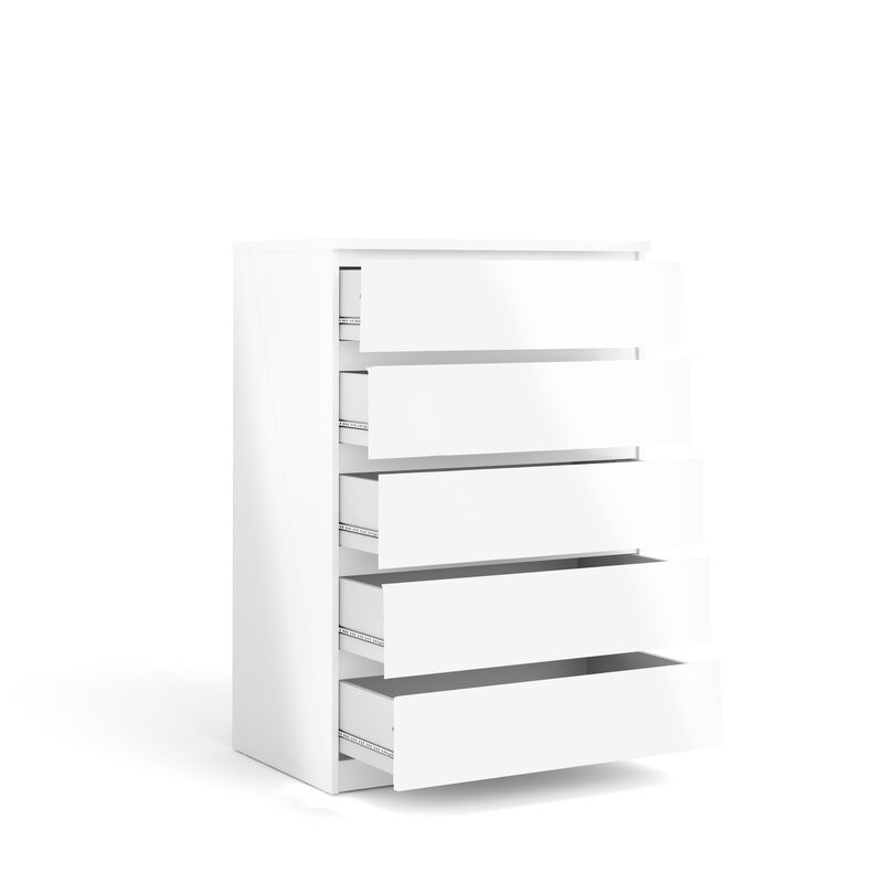 Picture of Lineify Black 5 drawers chest