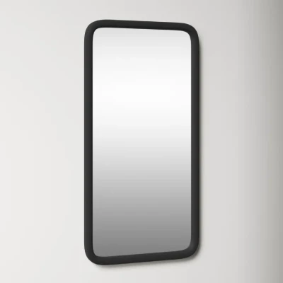 Aisja Rectangle Wood Wall Mirror