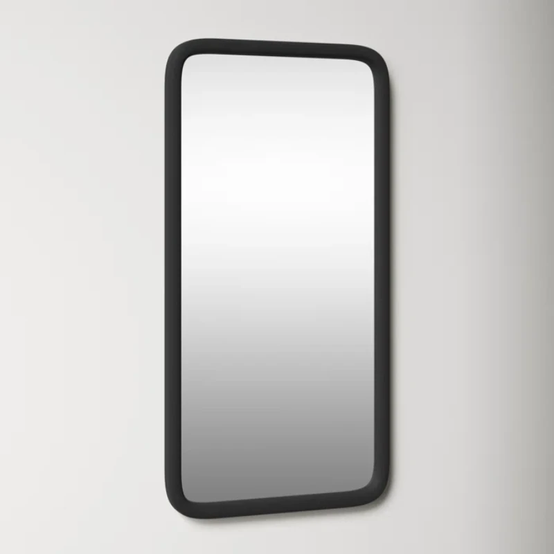 Aisja Rectangle Wood Wall Mirror