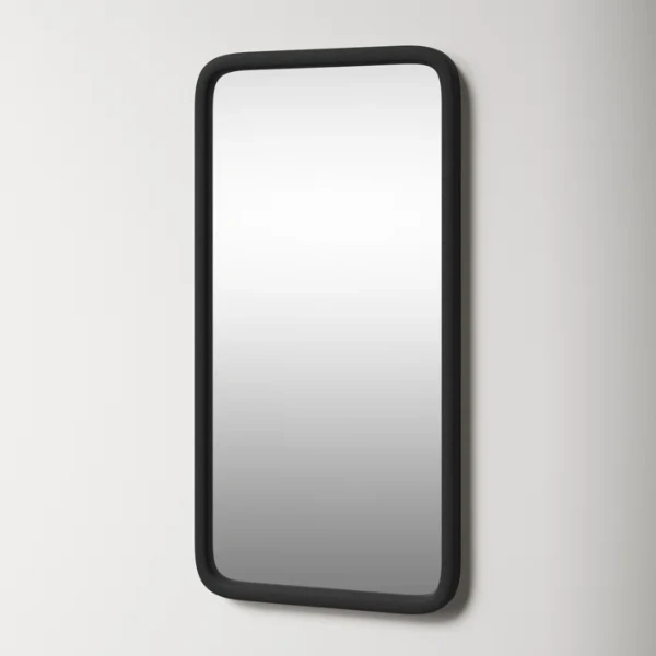 Aisja Rectangle Wood Wall Mirror