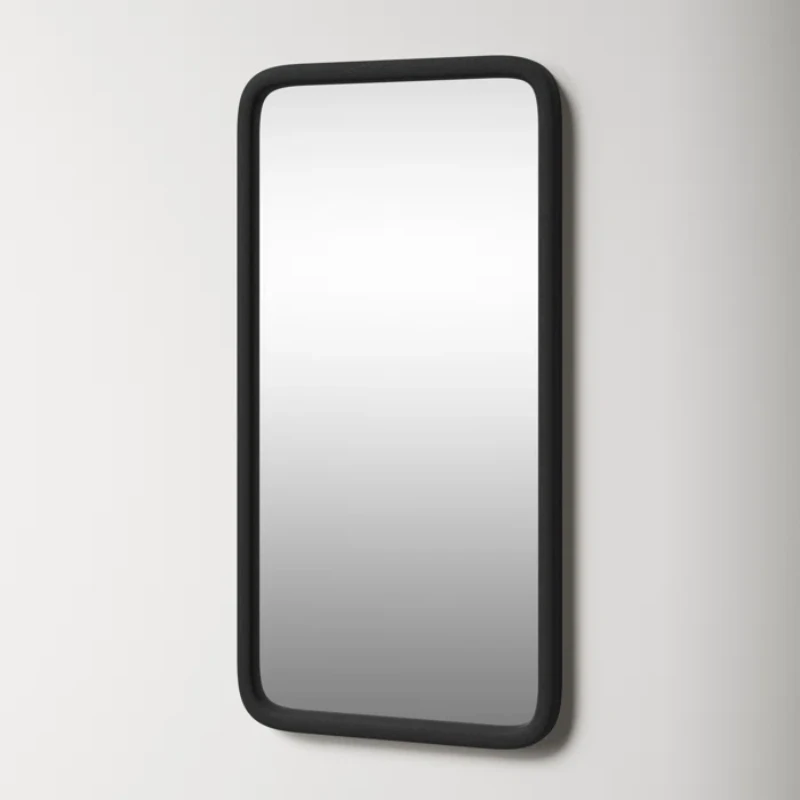 Aisja Rectangle Wood Wall Mirror