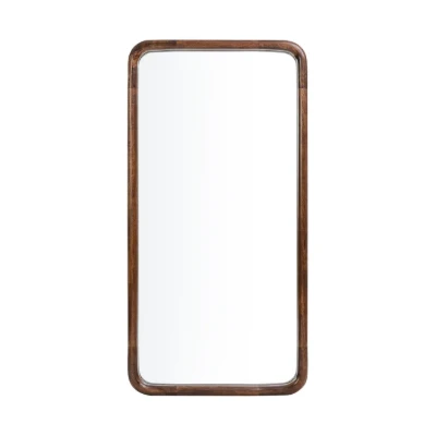 Aisja Rectangle Wood Wall Mirror