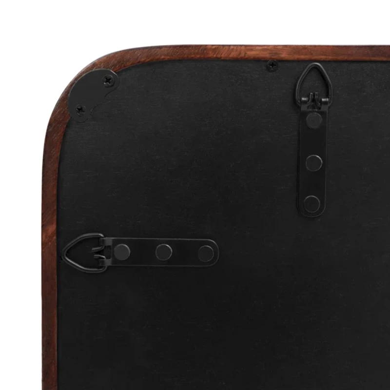 Aisja Rectangle Wood Wall Mirror