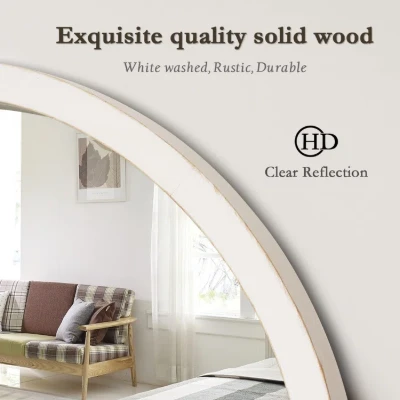 Eberlein Round Wood Wall Mirror