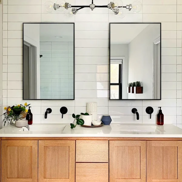 Eppinger Rectangle Metal Wall Mirror (Set of 2)