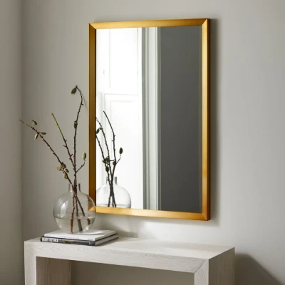 Thick Frame Metal Rectangle Wall Mirror 