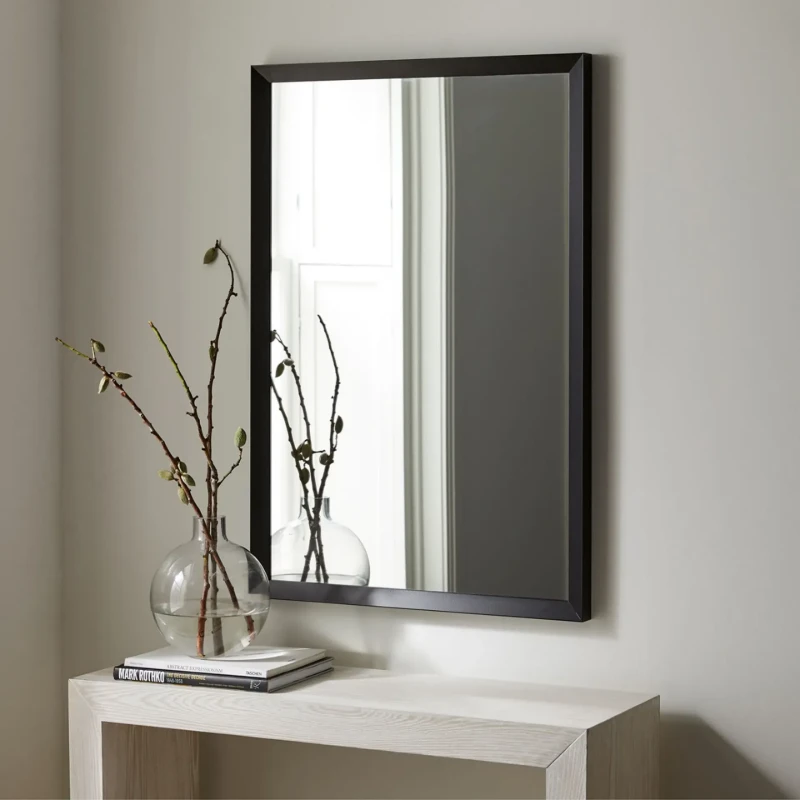 Thick Frame Metal Rectangle Wall Mirror 