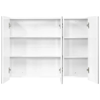 Romer Surface Mount Frameless 3 Door Medicine Cabinet with 6 Adjustable Shelves