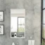 Modesto Modern Minimal Mirrored Medicine Cabinet with Open Shelf & 2 Interior Shelves
