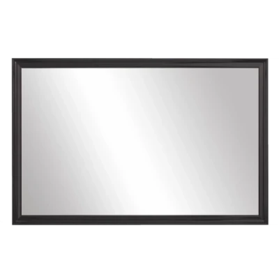 Geneva Black Framed Wall Mirror  Rectangular Vanity Mirror