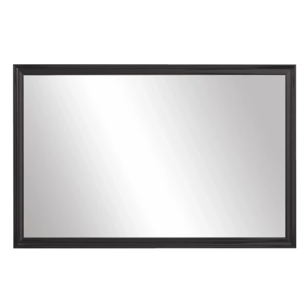 Geneva Black Framed Wall Mirror  Rectangular Vanity Mirror