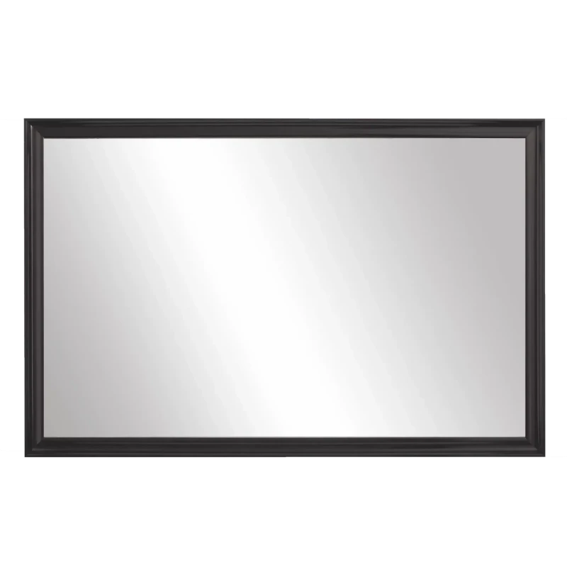 Geneva Black Framed Wall Mirror  Rectangular Vanity Mirror