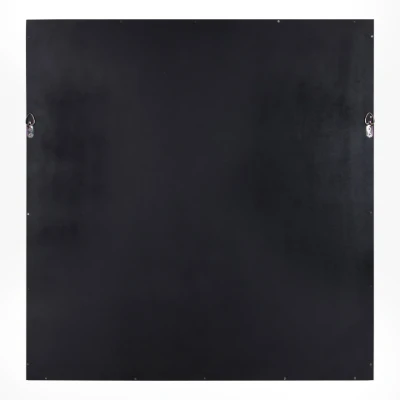 Kate and Laurel Hutton Rustic Wood Square Mirror