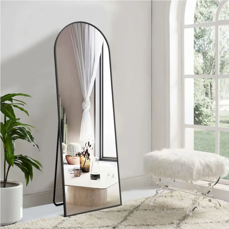 Neutype Aluminum Alloy Full-length Mirror Arch Decorative Mirror
