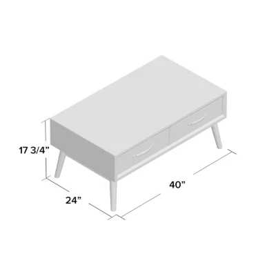 Glastonbury 4 Legs Coffee Table with Storage