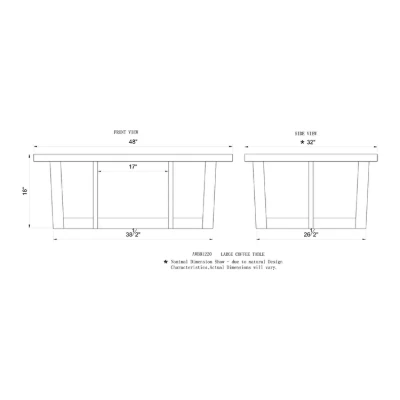Mazie Pedestal Coffee Table