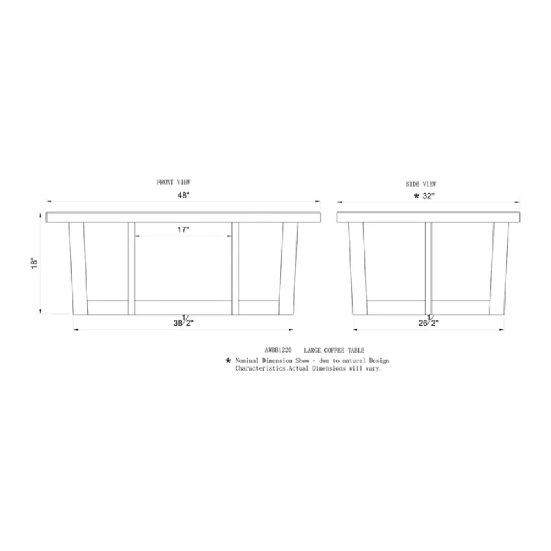 Mazie Pedestal Coffee Table