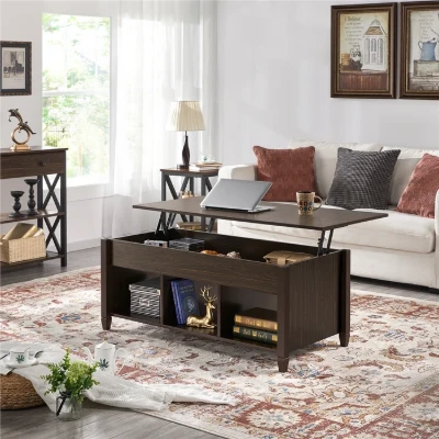 Lemmons Lift Top 4 Legs Coffee Table with Storage
