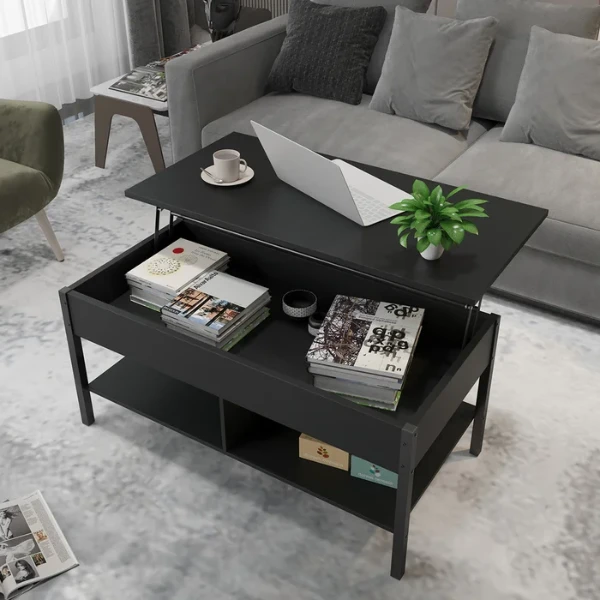 Gilbertville Lift Top 4 Legs 1 Coffee Table with Storage