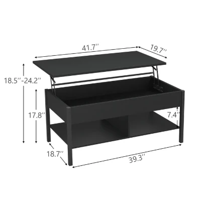 Gilbertville Lift Top 4 Legs 1 Coffee Table with Storage