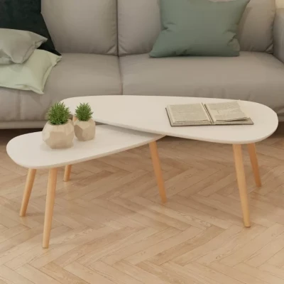 Hearns 3 Legs 2 Nesting Coffee Table