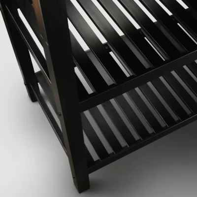 Moppi Solid Wood kitchen Island With Shelves