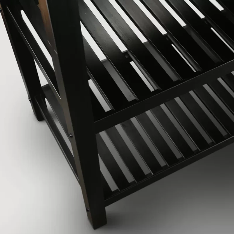 Moppi Solid Wood kitchen Island With Shelves