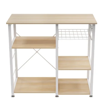 Slushy Rolling Kitchen Island with Metal Frame