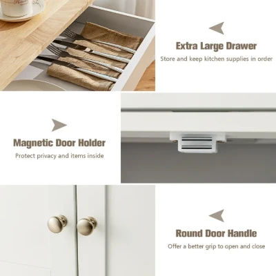 Asac Rolling Kitchen Island with Storage