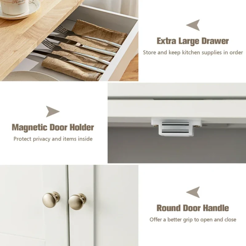Asac Rolling Kitchen Island with Storage