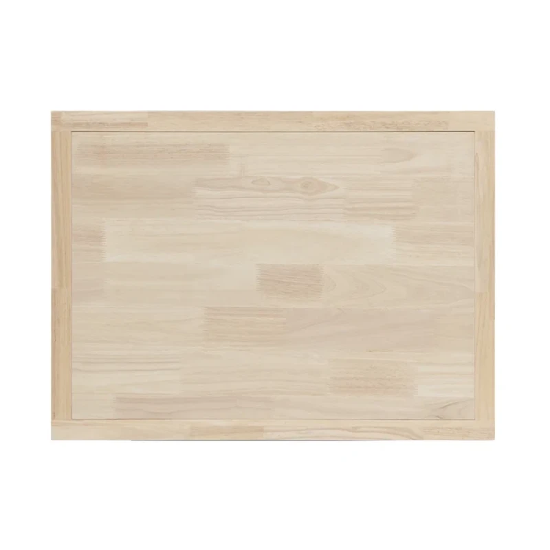 Diwai Rolling Kitchen Cart with Solid Wood Top