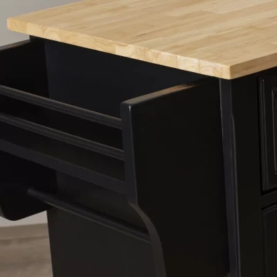 Talya Wide Rolling Kitchen Island