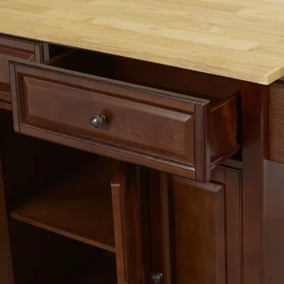 Talya Wide Rolling Kitchen Island