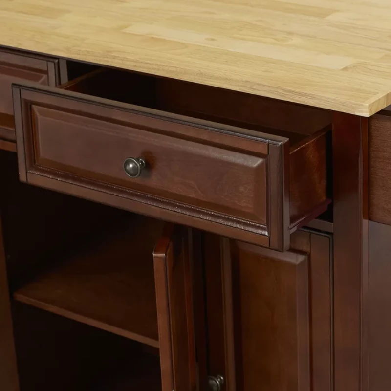 Talya Wide Rolling Kitchen Island