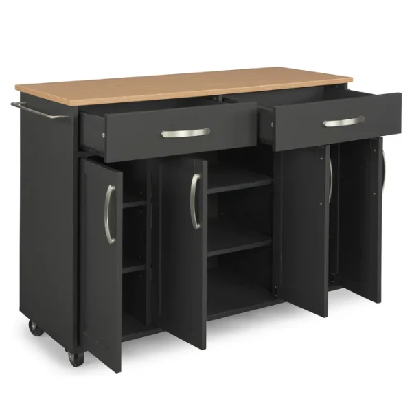 Algarro Wide Rolling Kitchen Cart